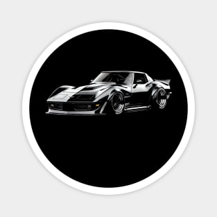 Black Corvette C3 Widebody Magnet